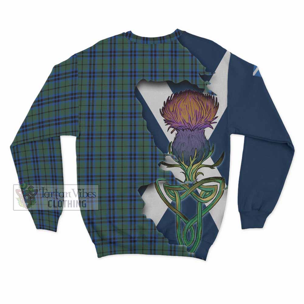 Tartan Vibes Clothing Keith Tartan Family Crest Sweatshirt Scottish Thistle Celtic Inspired