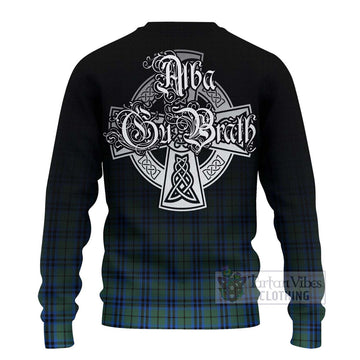 Tartan Vibes Clothing Keith Tartan Knitted Sweater Featuring Alba Gu Brath Family Crest Celtic Inspired