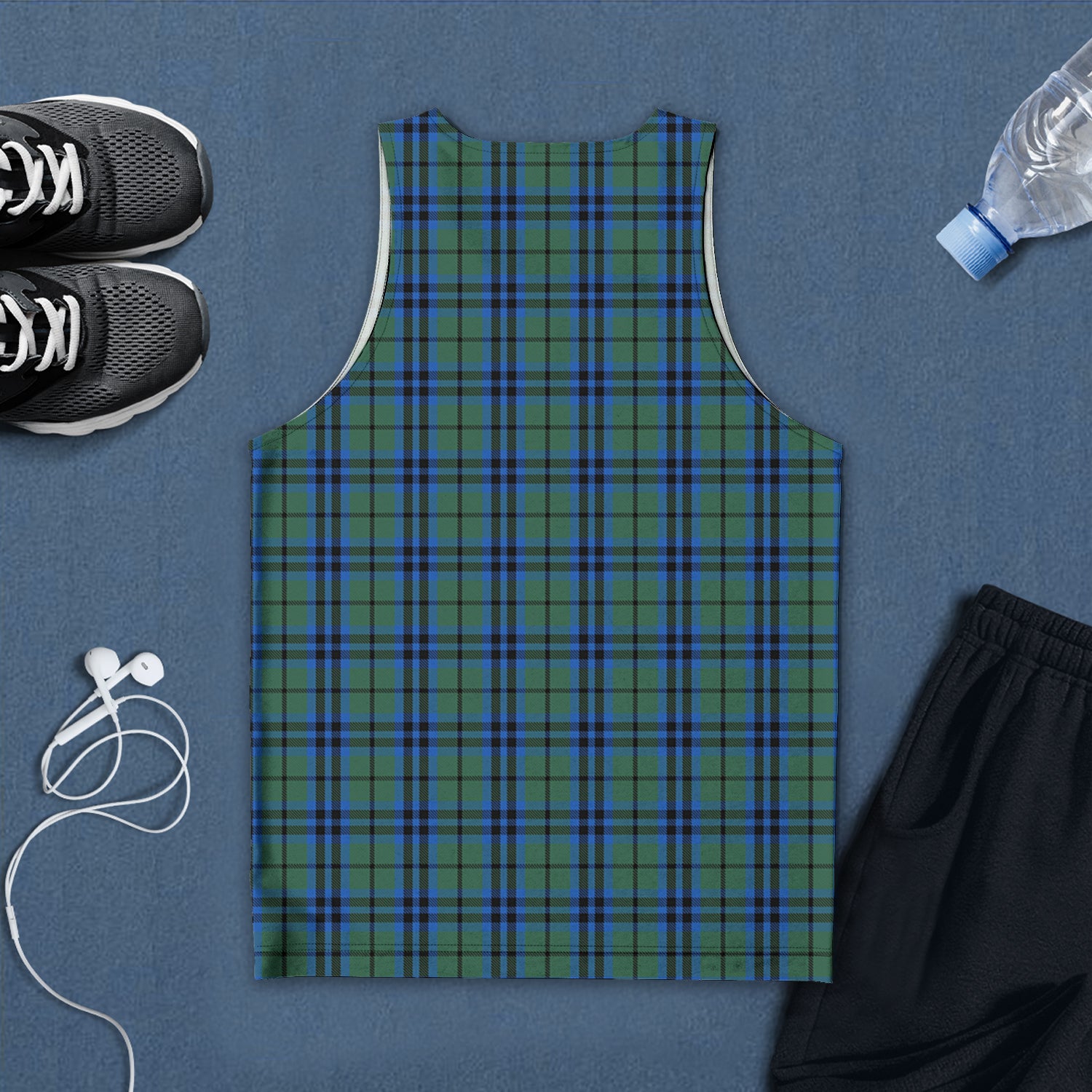 Keith Tartan Mens Tank Top with Family Crest - Tartan Vibes Clothing