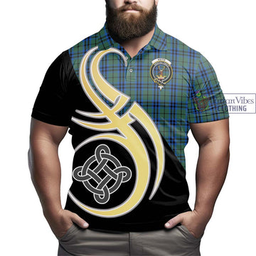 Keith Tartan Polo Shirt with Family Crest and Celtic Symbol Style