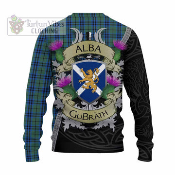 Tartan Vibes Clothing Keith Tartan Family Crest Knitted Sweater Lion Rampant Royal Thistle Shield Celtic Inspired