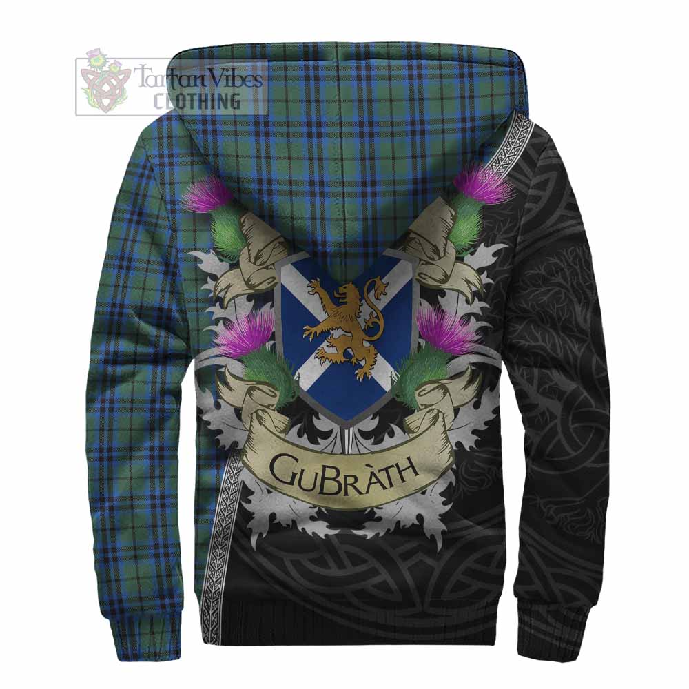 Tartan Vibes Clothing Keith Tartan Family Crest Sherpa Hoodie Lion Rampant Royal Thistle Shield Celtic Inspired