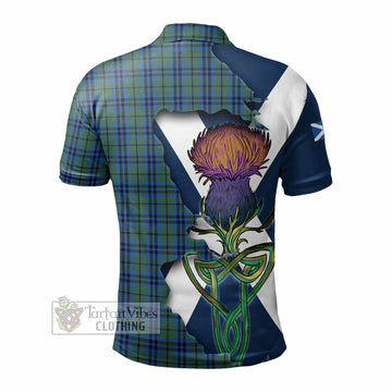 Keith Tartan Family Crest Polo Shirt Scottish Thistle Celtic Inspired