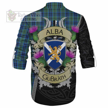 Keith Tartan Family Crest Ghillie Kilt Shirt Lion Rampant Royal Thistle Shield Celtic Inspired