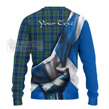 Tartan Vibes Clothing Keith Tartan Knitted Sweater with Family Crest Scotland Patriotic Style