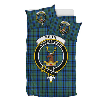 Keith Tartan Bedding Set with Family Crest