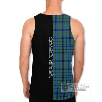 Keith Tartan Men's Tank Top with Family Crest and Half Of Me Style - Tartanvibesclothing Shop