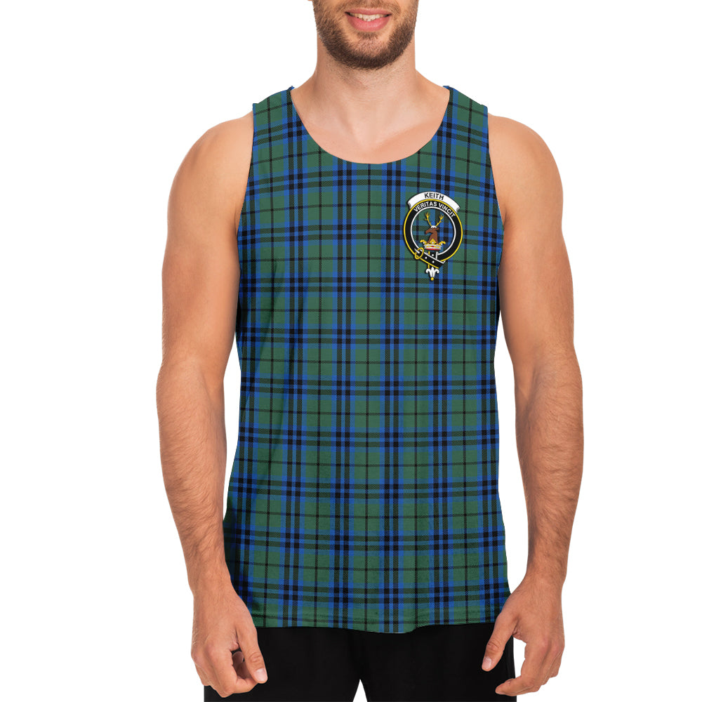 Keith Tartan Mens Tank Top with Family Crest - Tartan Vibes Clothing