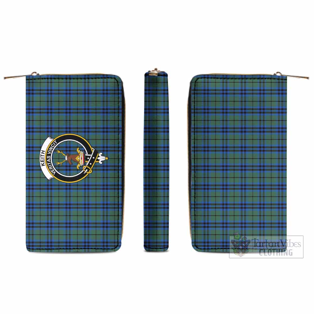 Tartan Vibes Clothing Keith Tartan Women's Leather Wallet with Family Crest