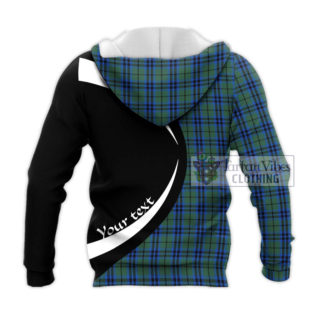 Keith Tartan Knitted Hoodie with Family Crest Circle Style - Tartan Vibes Clothing