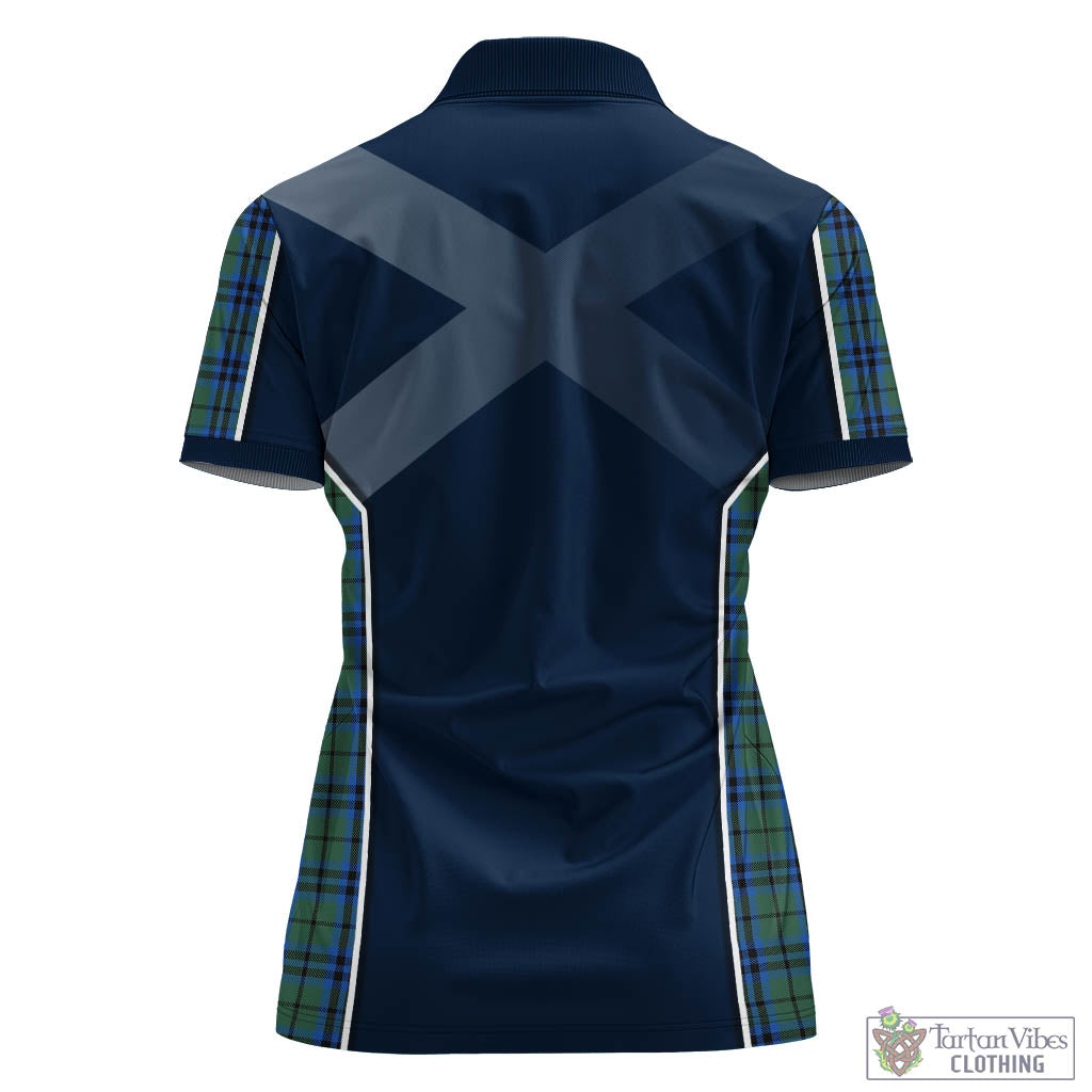 Tartan Vibes Clothing Keith Tartan Women's Polo Shirt with Family Crest and Scottish Thistle Vibes Sport Style