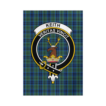 Keith Tartan Garden Flag with Family Crest