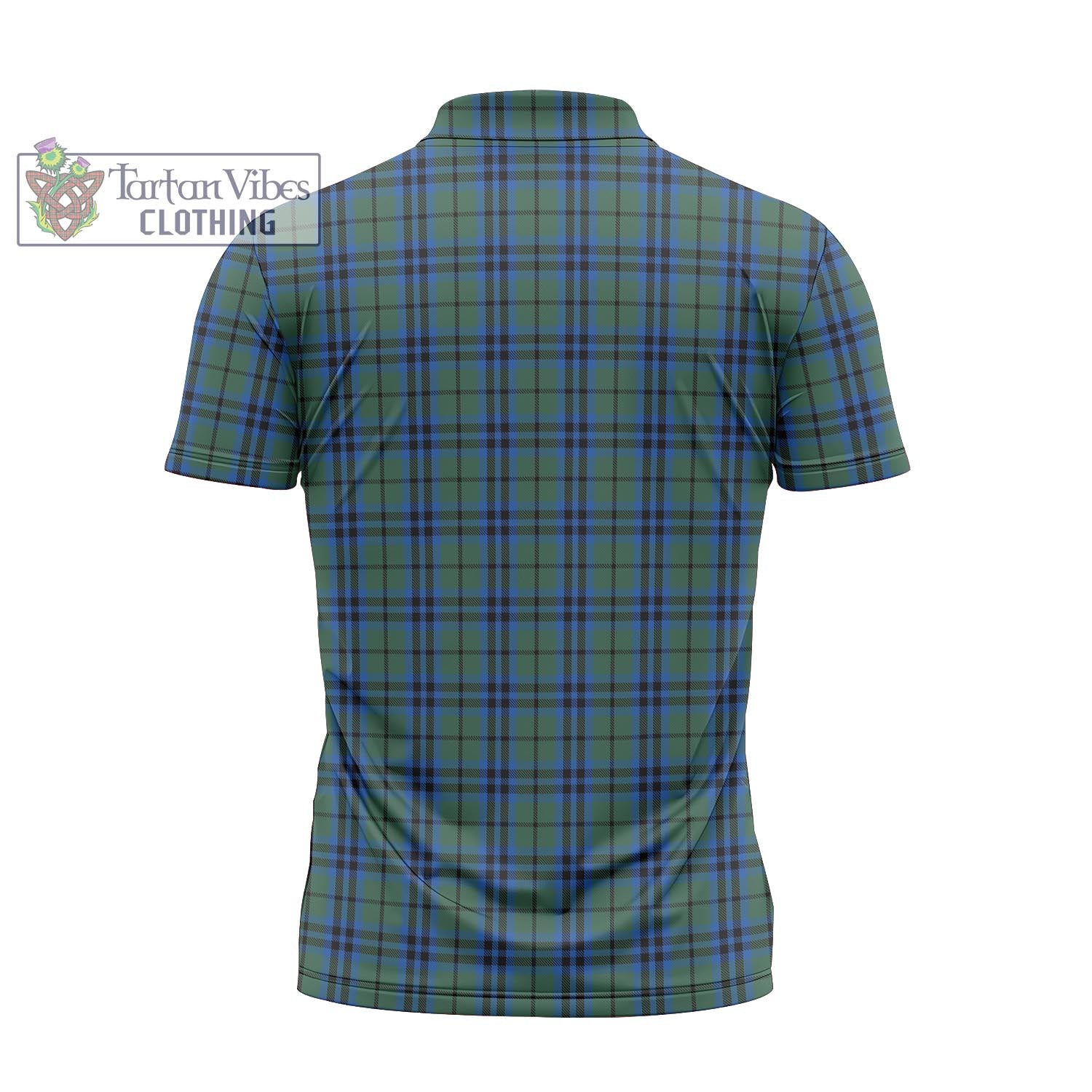 Tartan Vibes Clothing Keith Tartan Zipper Polo Shirt with Family Crest