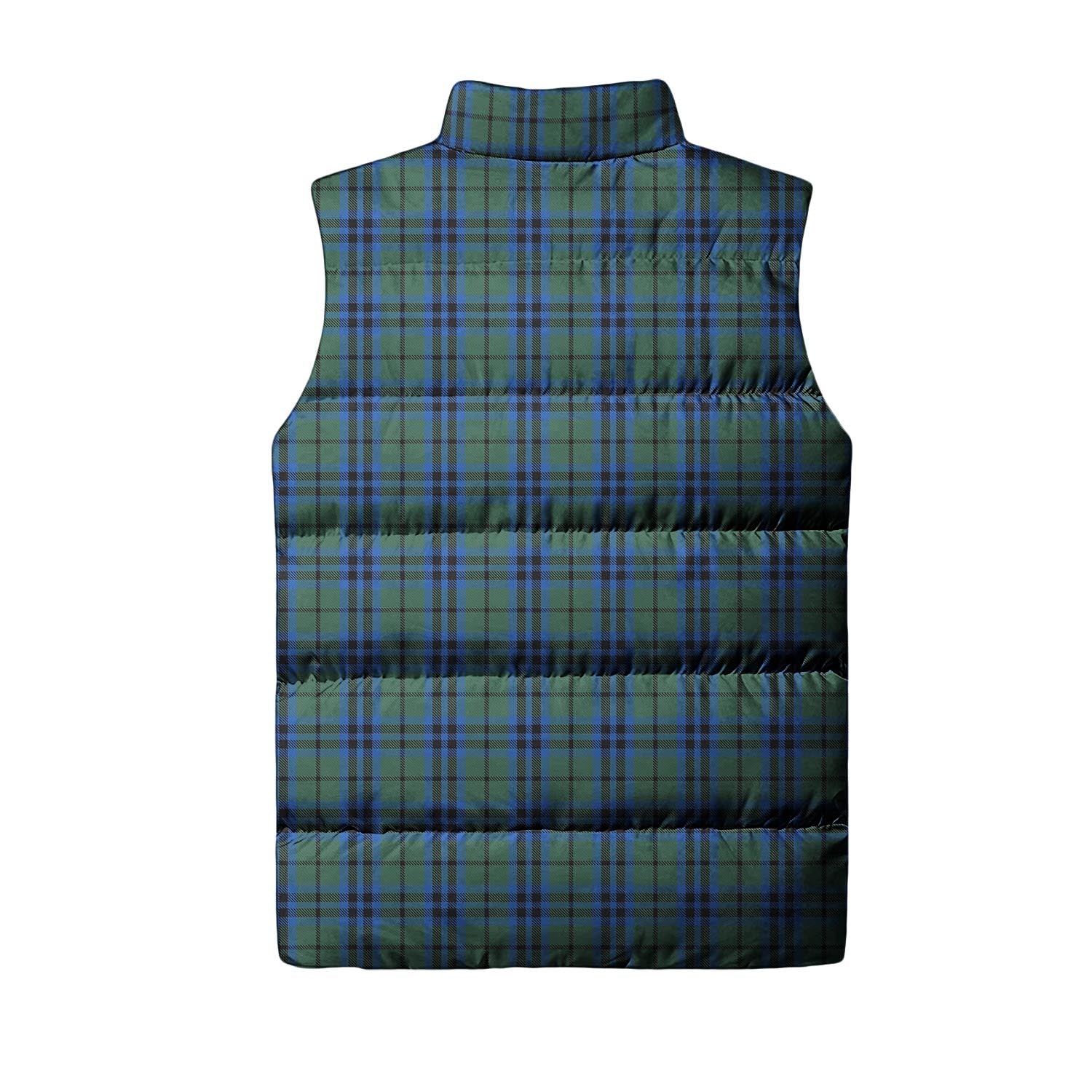Keith Tartan Sleeveless Puffer Jacket with Family Crest - Tartanvibesclothing