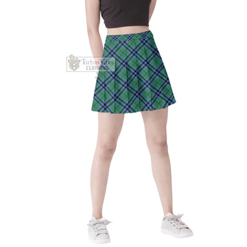 Keith Ancient Tartan Women's Plated Mini Skirt