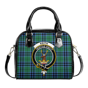 Keith Ancient Tartan Shoulder Handbags with Family Crest