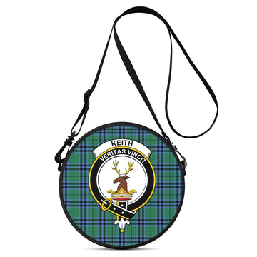 Keith Ancient Tartan Round Satchel Bags with Family Crest