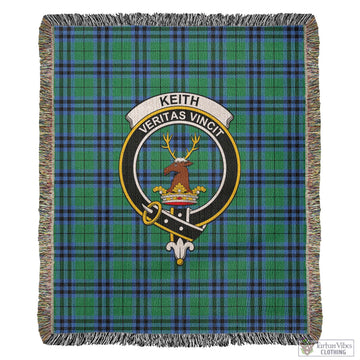 Keith Ancient Tartan Woven Blanket with Family Crest