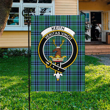 Keith Ancient Tartan Flag with Family Crest