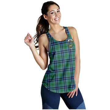 Keith Ancient Tartan Women Racerback Tanks with Family Crest