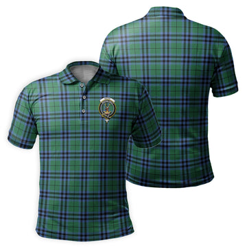 Keith Ancient Tartan Men's Polo Shirt with Family Crest
