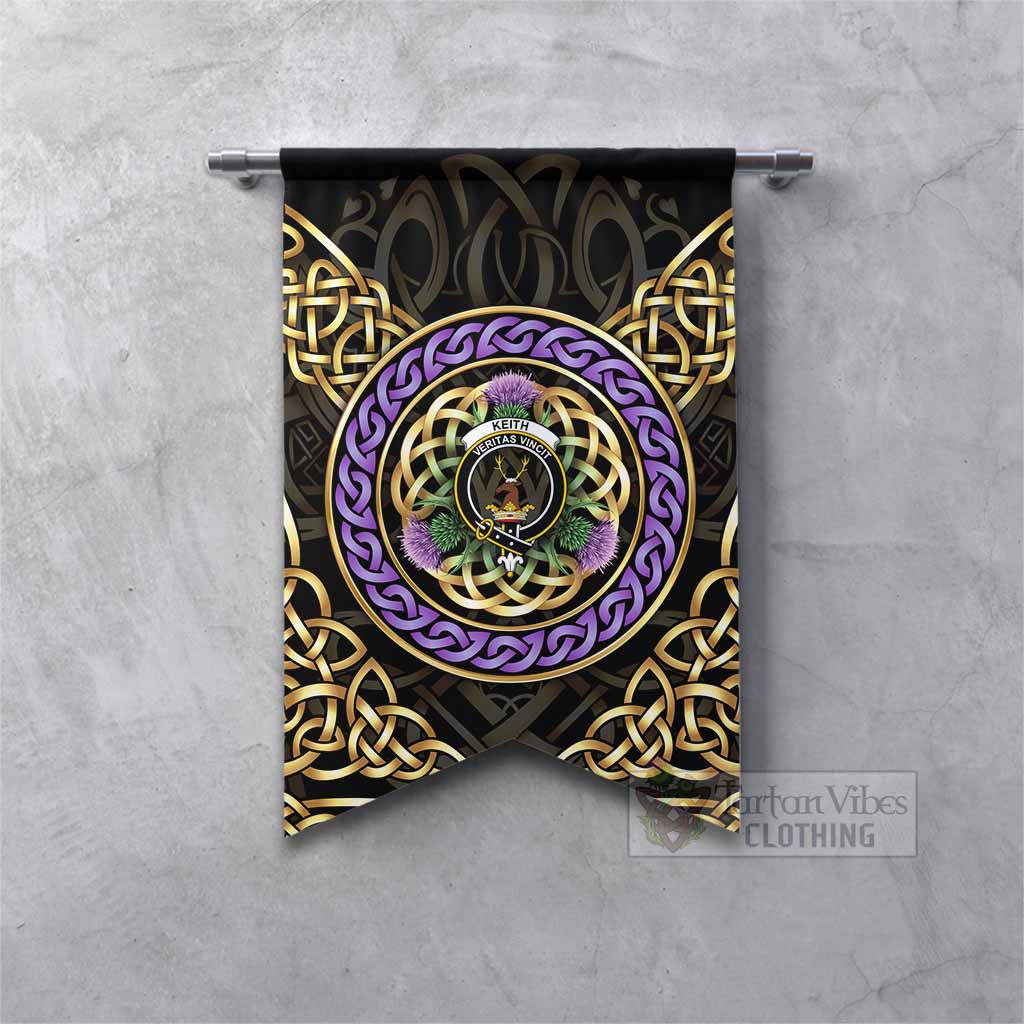 Keith Clan Crest Gonfalon Celtic Scottish Thistle
