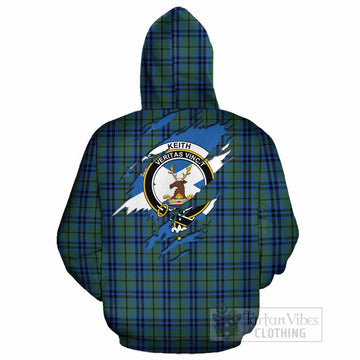 Keith Clan Crest In Me Tartan Cotton Hoodie Scotland Flag Style