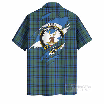 Keith Clan Crest In Me Tartan Hawaiian Shirt Scotland Flag Style