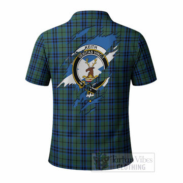 Keith Clan Crest In Me Tartan Polo Shirt Scotland Flag Style
