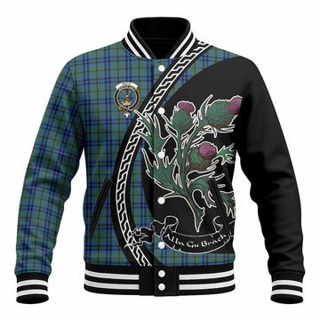 Keith Family Crest Tartan Baseball Jacket Alba Thistle Inspired