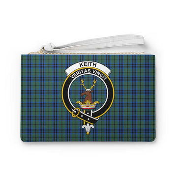 Keith Family Crest Tartan Clutch Bag
