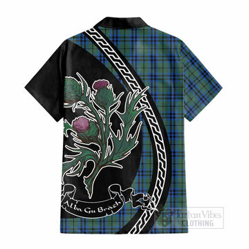 Keith Family Crest Tartan Cotton Hawaiian Shirt Alba Thistle Inspired
