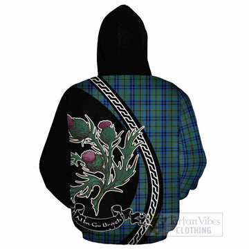 Keith Family Crest Tartan Cotton Hoodie Alba Thistle Inspired