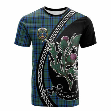 Keith Family Crest Tartan Cotton T-shirt Alba Thistle Inspired