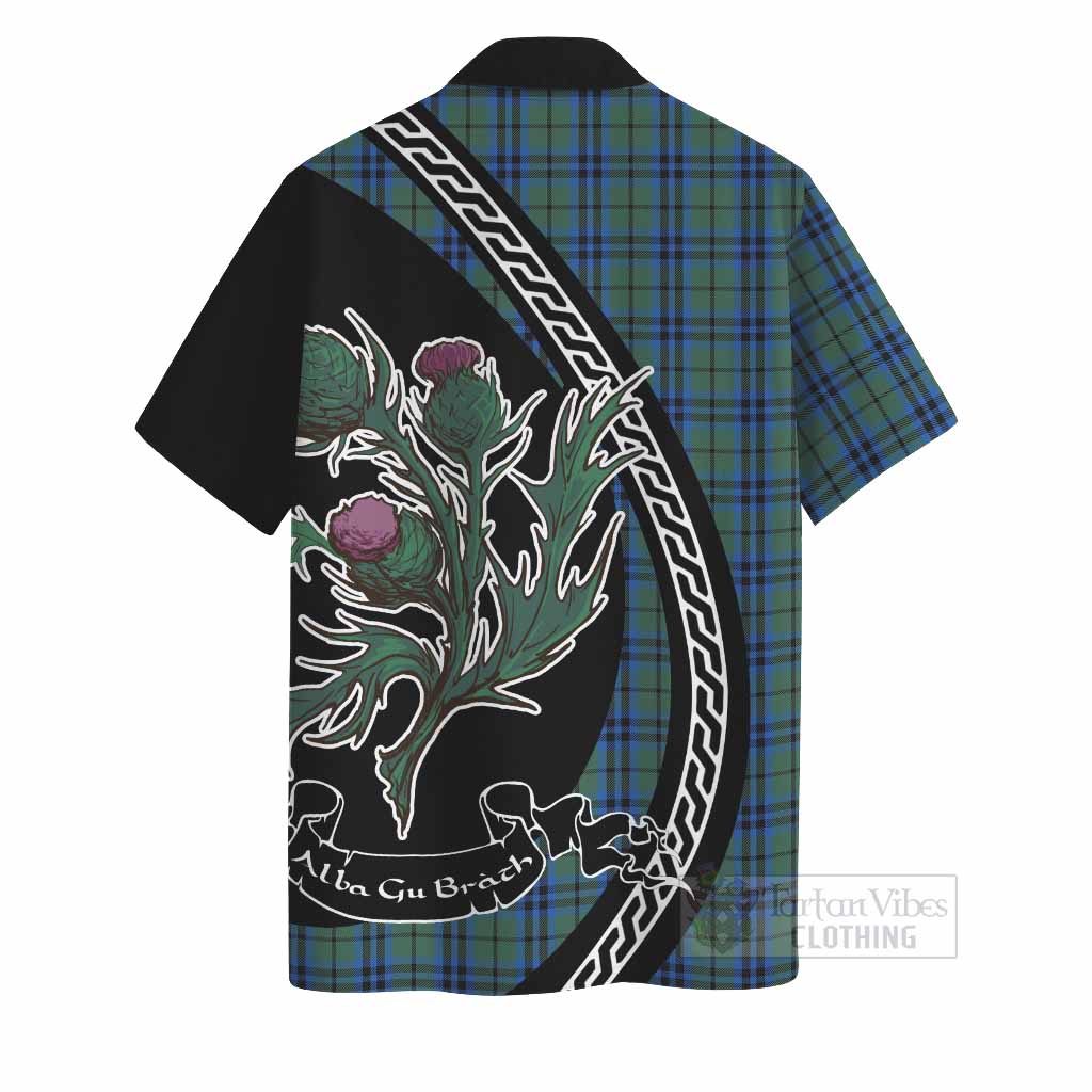 Keith Family Crest Tartan Hawaiian Shirt Alba Thistle Inspired - Tartan Vibes Clothing