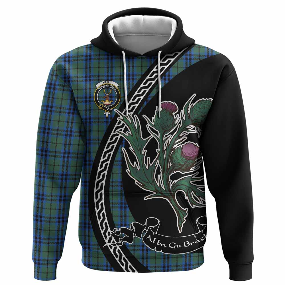 Keith Family Crest Tartan Hoodie Alba Thistle Inspired - Tartan Vibes Clothing
