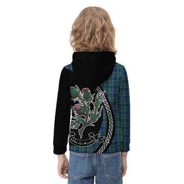 Keith Family Crest Tartan Kid Hoodie Alba Thistle Inspired - Tartan Vibes Clothing