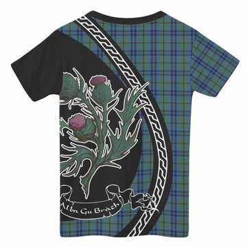 Keith Family Crest Tartan Kid T-shirt Alba Thistle Inspired - Tartan Vibes Clothing