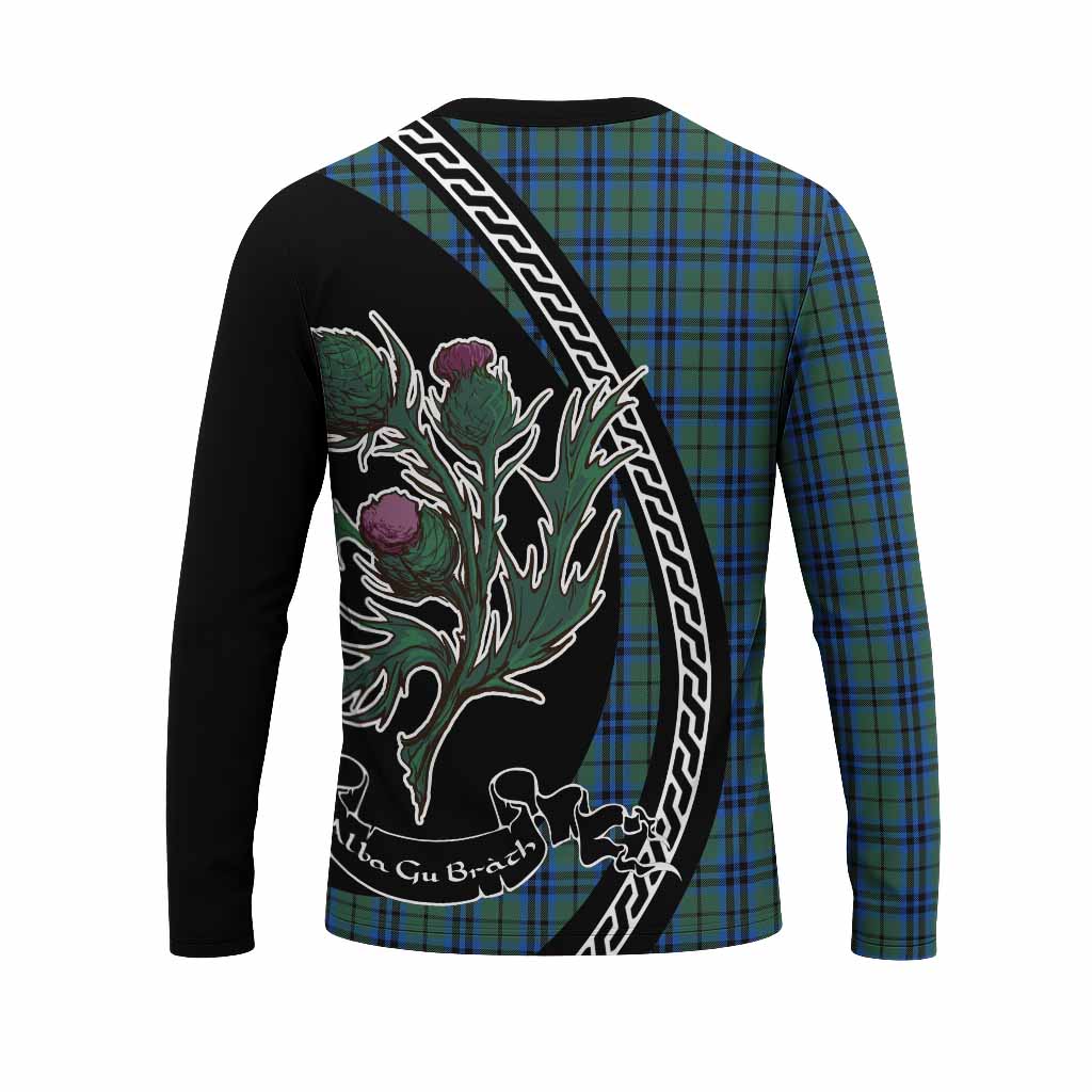 Keith Family Crest Tartan Long Sleeve T-Shirt Alba Thistle Inspired - Tartan Vibes Clothing