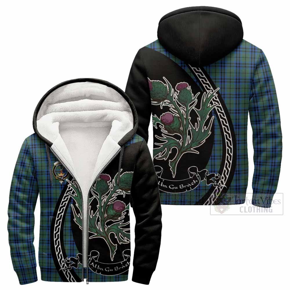 Keith Family Crest Tartan Sherpa Hoodie Alba Thistle Inspired - Tartan Vibes Clothing