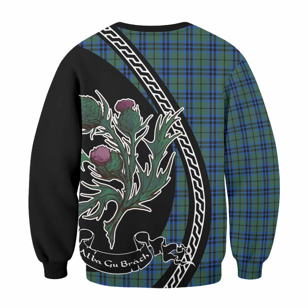 Keith Family Crest Tartan Sweatshirt Alba Thistle Inspired - Tartan Vibes Clothing