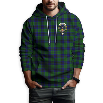 Keith Modern Tartan Hoodie with Family Crest