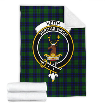 Keith Modern Tartan Blanket with Family Crest