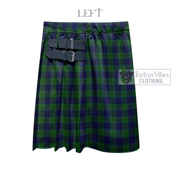 Keith Modern Tartan Men's Pleated Skirt - Fashion Casual Retro Scottish Kilt Style