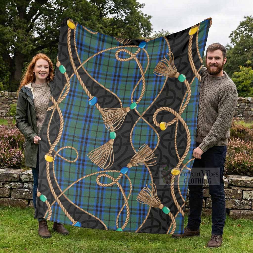 Keith Scottish Tartan Twisted Ropes Stylized Blanket - Tartan Vibes Clothing