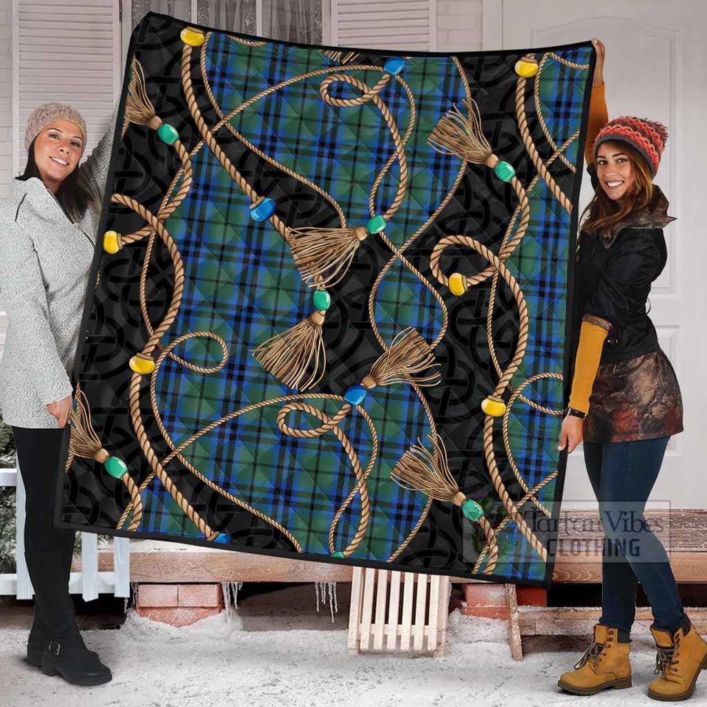 Keith Scottish Tartan Twisted Ropes Stylized Premium Quilt - Tartan Vibes Clothing