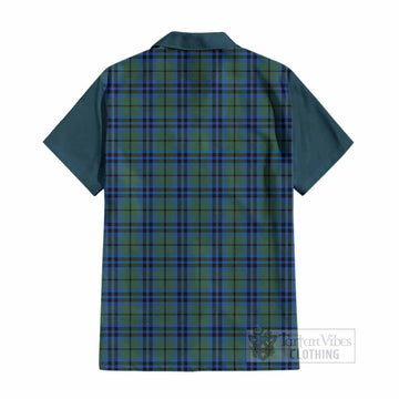 Keith Tartan Accent Cotton Hawaiian Shirt with Family Crest