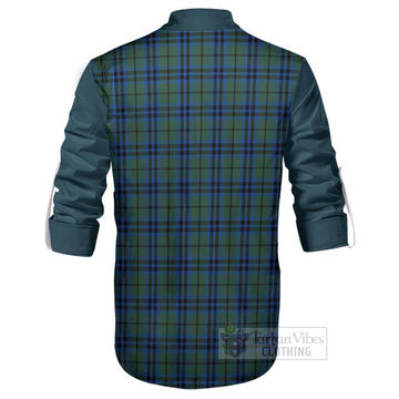 Keith Tartan Accent Ghillie Shirt with Family Crest