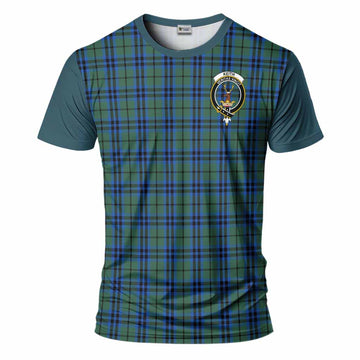 Keith Tartan Accent T-Shirt with Family Crest