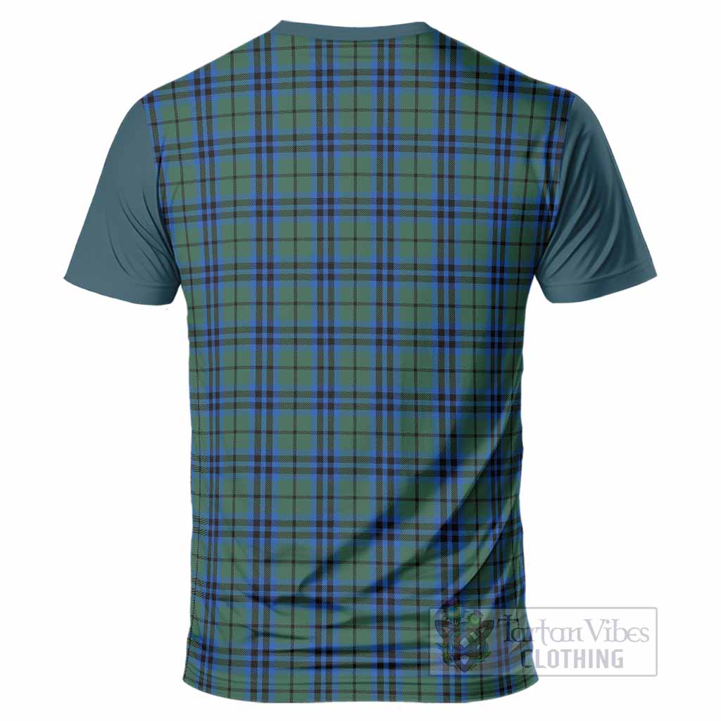 Keith Tartan Accent T-Shirt with Family Crest
